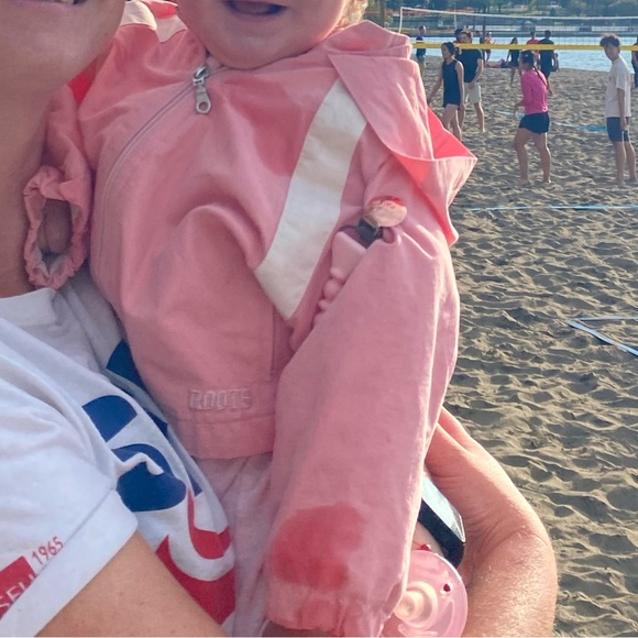 Roots baby jacket size small 6 months pink - Picture 5 of 5